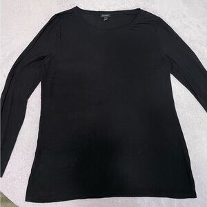 Talbots Classic Black Long Sleeve Tee